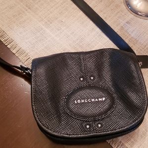 Authentic leather Longchamp crossbody bag